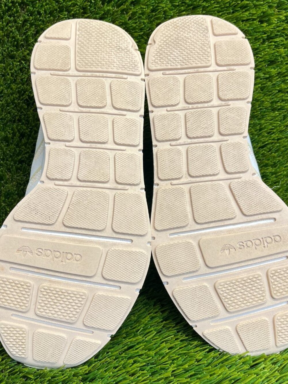 adidas Women’s White and Light Gold Athletic Sneakers - Picture 7 of 10
